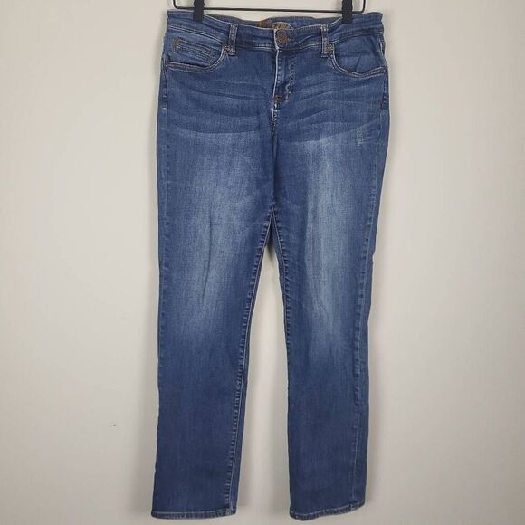 Kut From The Kloth Womens Katy Boyfriend Jeans Size 8 Blue Mid Rise Everyday - Picture 1 of 8